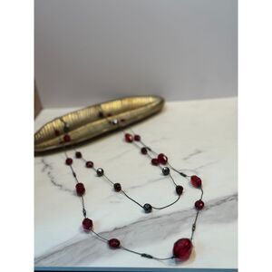 Multistrand Faceted Beaded Necklace